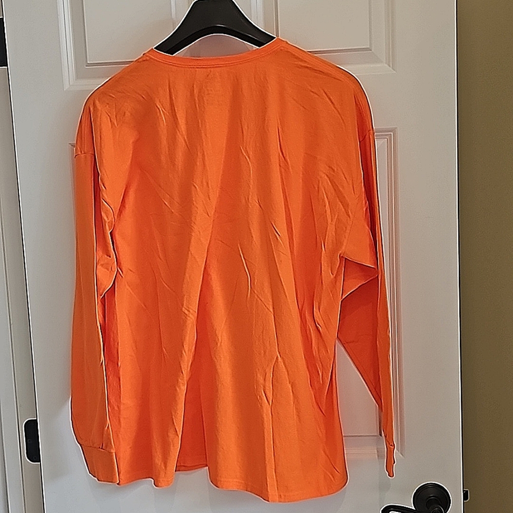 Fruit of the Loom Platinum Long Sleeve Orange T-Shirt,  XXL, NWOT - Picture 3 of 3